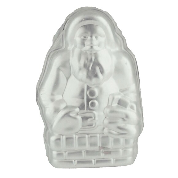 Nordic Ware Santa Claus Aluminum Cake Mold 2 Pc Gelatin Desserts New - Picture 1 of 7